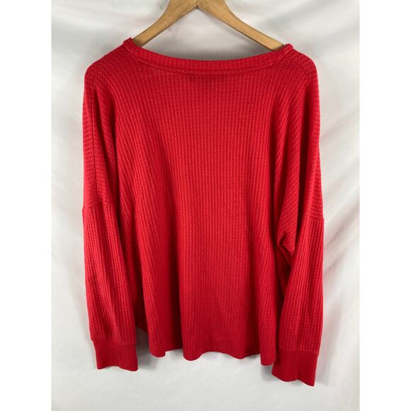 Tommy Hilfiger Red Button Up Thermal Size XXL - Picture 4 of 4